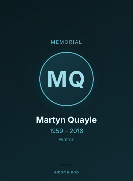 Memorial portrait of Martyn Quayle