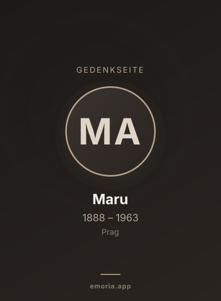 Gedenkportrait von Maru