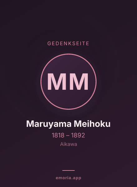 Gedenkportrait von Maruyama Meihoku