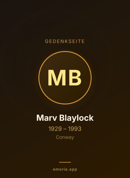 Gedenkportrait von Marv Blaylock