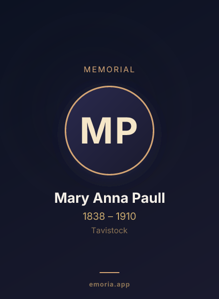 Memorial portrait of Mary Anna Paull