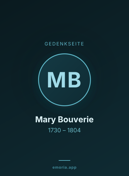 Gedenkportrait von Mary Bouverie