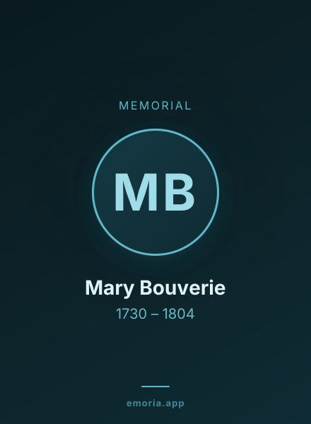 Memorial portrait of Mary Bouverie