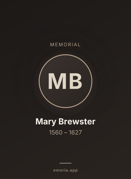 Memorial portrait of Mary Brewster