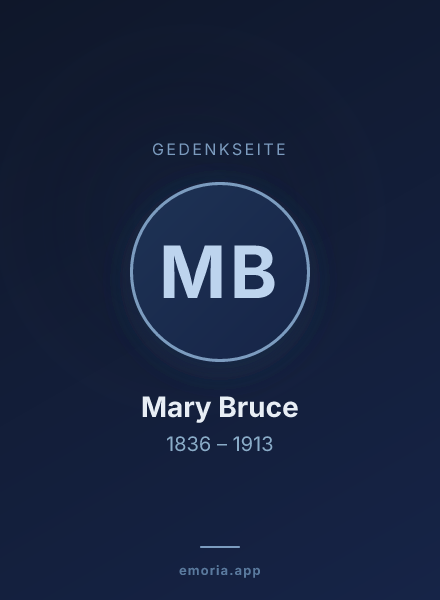 Gedenkportrait von Mary Bruce