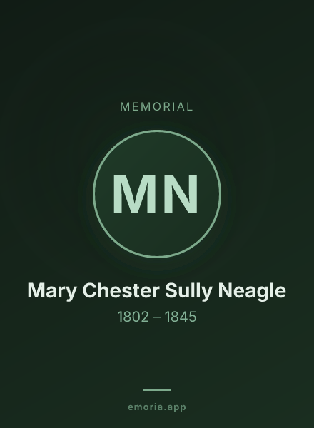 Memorial portrait of Mary Chester Sully Neagle