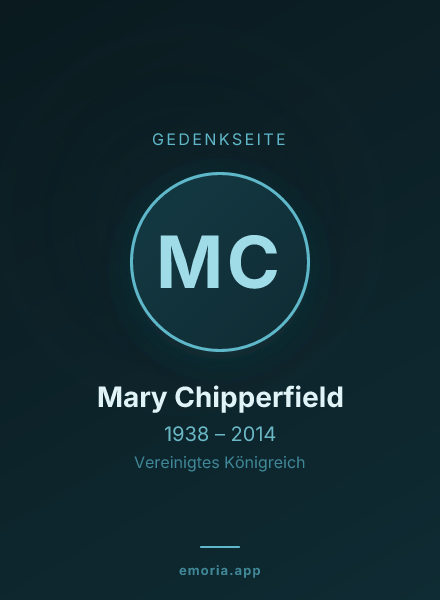 Gedenkportrait von Mary Chipperfield