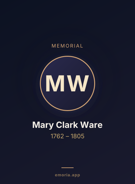 Memorial portrait of Mary Clark Ware