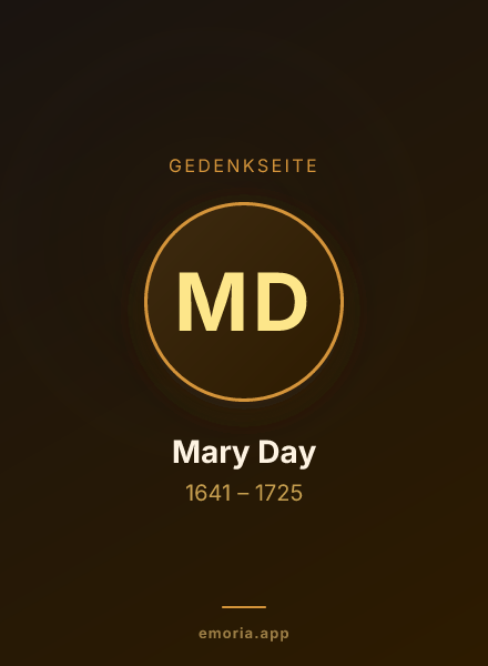 Gedenkportrait von Mary Day