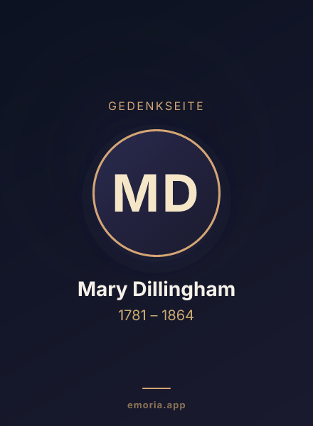 Gedenkportrait von Mary Dillingham
