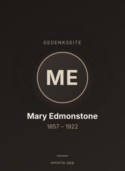 Gedenkportrait von Mary Edmonstone
