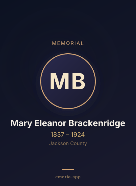 Memorial portrait of Mary Eleanor Brackenridge