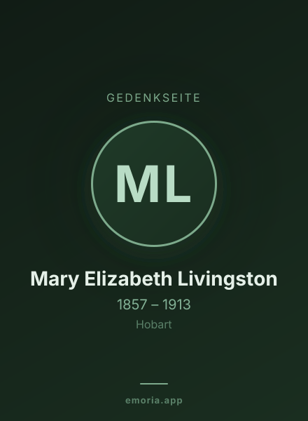 Gedenkportrait von Mary Elizabeth Livingston