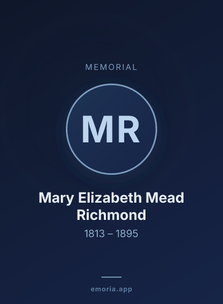 Memorial portrait of Mary Elizabeth Mead Richmond