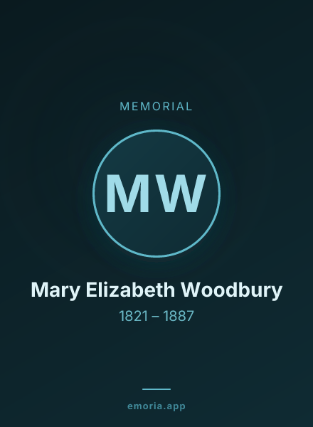 Memorial portrait of Mary Elizabeth Woodbury