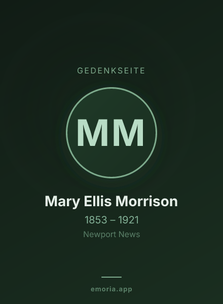 Gedenkportrait von Mary Ellis Morrison