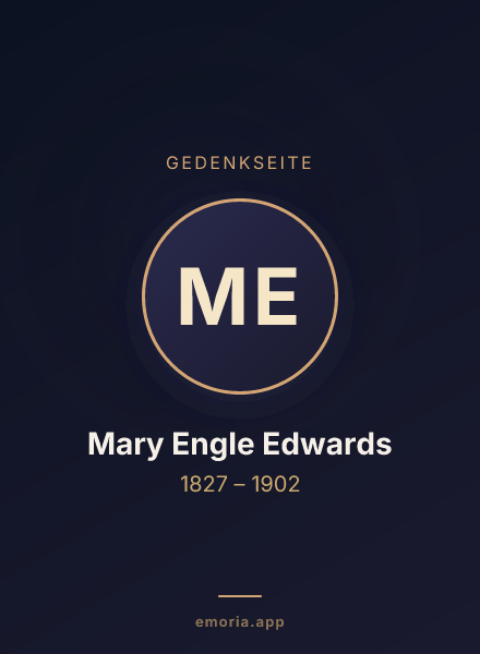 Gedenkportrait von Mary Engle Edwards