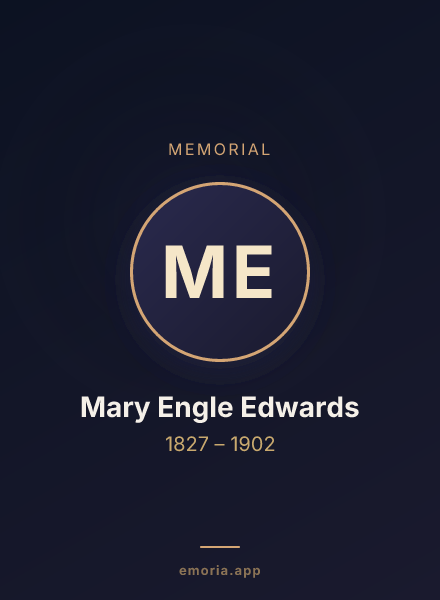 Memorial portrait of Mary Engle Edwards