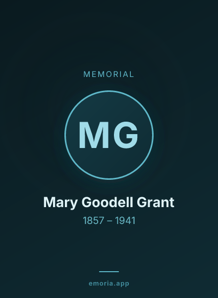 Memorial portrait of Mary Goodell Grant