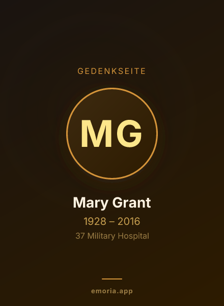 Gedenkportrait von Mary Grant