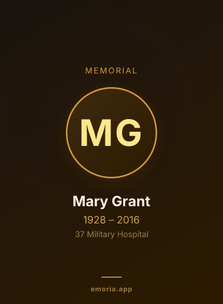Memorial portrait of Mary Grant