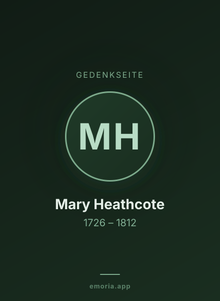 Gedenkportrait von Mary Heathcote