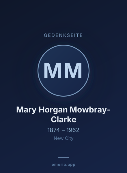 Gedenkportrait von Mary Horgan Mowbray-Clarke