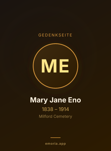 Gedenkportrait von Mary Jane Eno