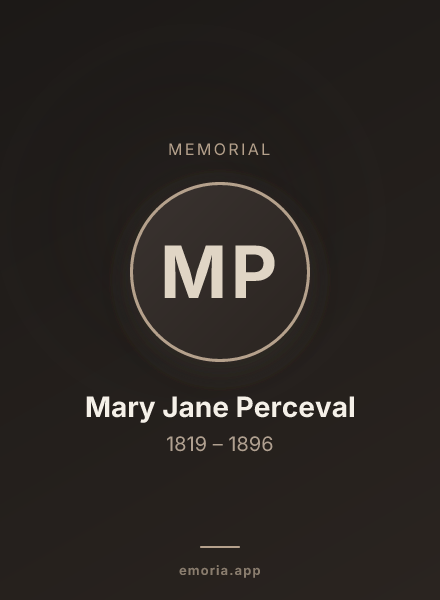 Memorial portrait of Mary Jane Perceval