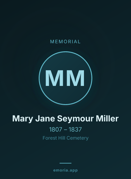 Memorial portrait of Mary Jane Seymour Miller