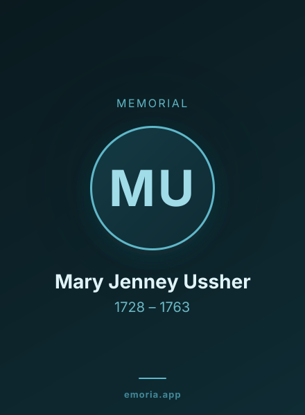 Memorial portrait of Mary Jenney Ussher