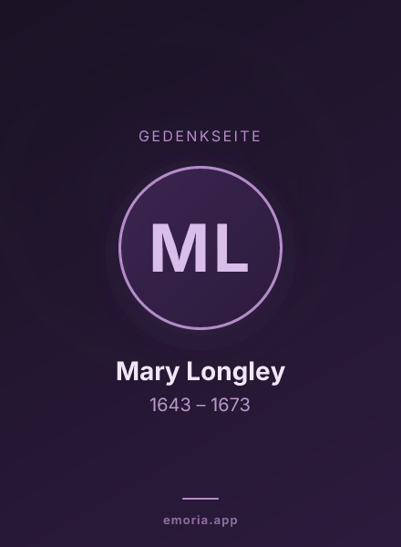 Gedenkportrait von Mary Longley