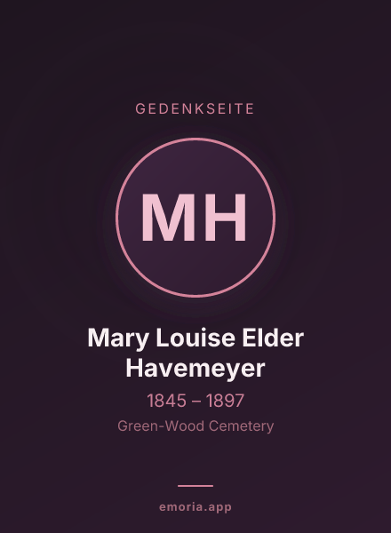 Gedenkportrait von Mary Louise Elder Havemeyer
