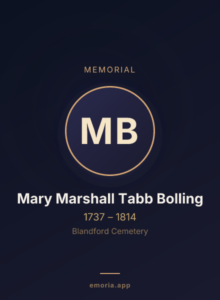 Memorial portrait of Mary Marshall Tabb Bolling