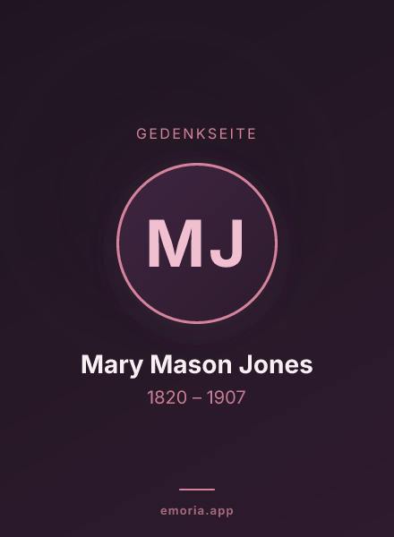 Gedenkportrait von Mary Mason Jones