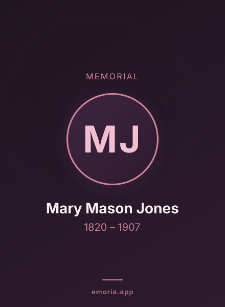 Memorial portrait of Mary Mason Jones