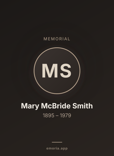 Memorial portrait of Mary McBride Smith