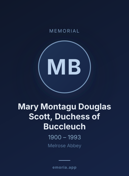 Memorial portrait of Mary Montagu Douglas Scott, Duchess of Buccleuch