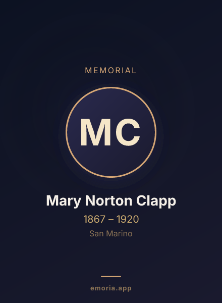 Memorial portrait of Mary Norton Clapp