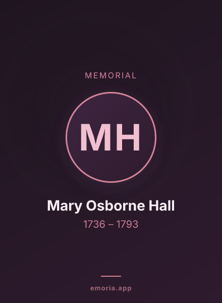 Memorial portrait of Mary Osborne Hall