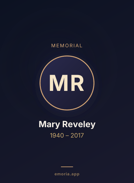 Memorial portrait of Mary Reveley