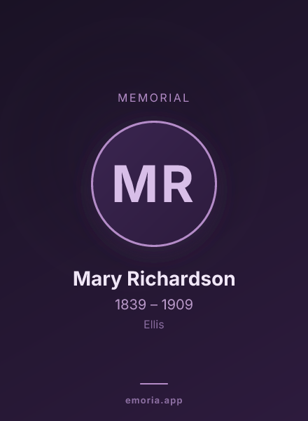 Memorial portrait of Mary Richardson