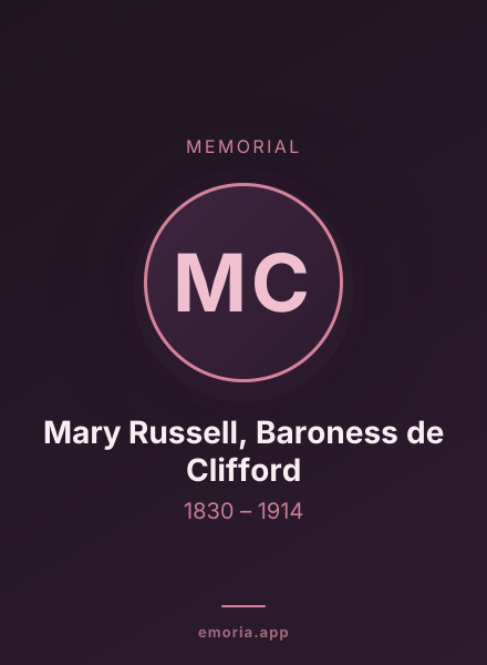 Memorial portrait of Mary Russell, Baroness de Clifford