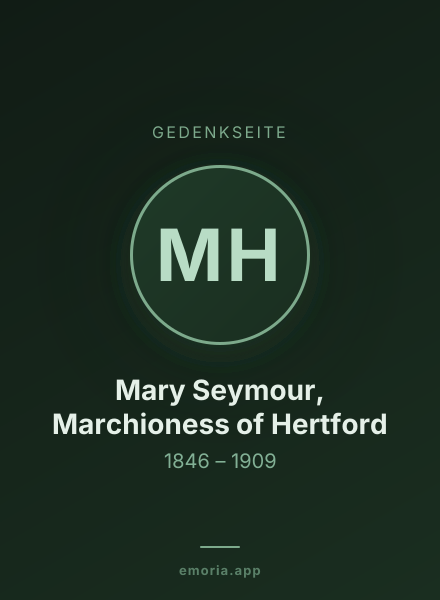 Gedenkportrait von Mary Seymour, Marchioness of Hertford