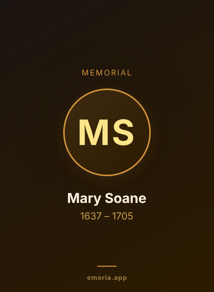 Memorial portrait of Mary Soane