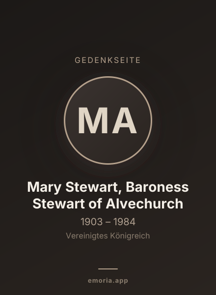 Gedenkportrait von Mary Stewart, Baroness Stewart of Alvechurch