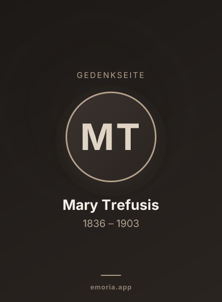 Gedenkportrait von Mary Trefusis
