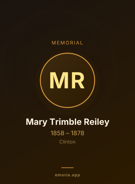 Memorial portrait of Mary Trimble Reiley