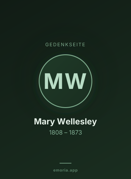 Gedenkportrait von Mary Wellesley