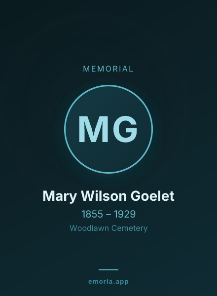 Memorial portrait of Mary Wilson Goelet
